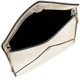 Thumbnail for your product : Rebecca Minkoff Leo Metallic Leather Clutch-On-Chain