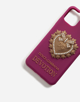 Thumbnail for your product : Dolce & Gabbana Rubber Devotion Iphone 11 Pro Max Cover