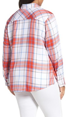 Foxcroft Plus Size Women's Plaid Shirt