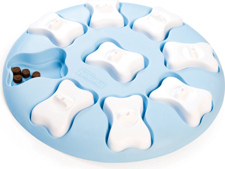 Outward Hound by Nina Ottosson Puppy Smart Treat Puzzle Enrichment Toy, Level 1 Beginner, Blue