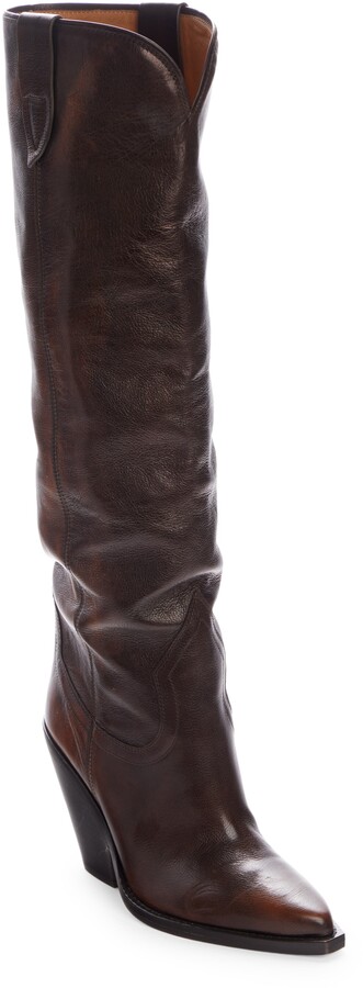 Isabel Marant Women's Brown Knee High Boots | ShopStyle