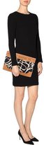 Thumbnail for your product : Diane von Furstenberg Leather-Trimmed Printed Clutch