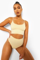 Thumbnail for your product : boohoo Second Skin Brushed Control Thong
