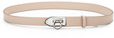 Thumbnail for your product : Ferragamo Leather Stirrup-Buckle Belt
