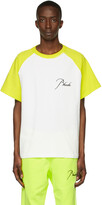 Thumbnail for your product : Rhude White & Yellow Piqué Raglan T-Shirt