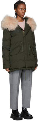 Mr & Mrs Italy Green Down Puffer Parka