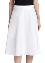 Thumbnail for your product : Theory Follet Stretch Cotton Midi Skirt