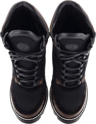 Louis Vuitton Brown Leather Platform Ankle Length Boots Size 38 Louis  Vuitton
