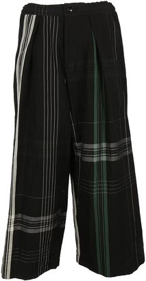 Y's Striped Print Trousers
