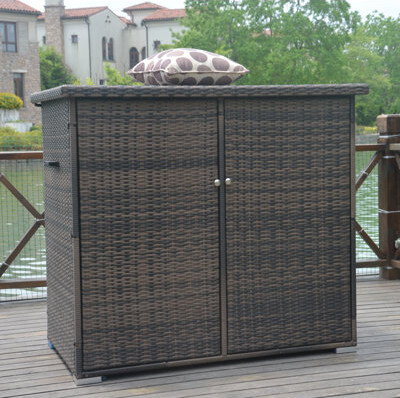 Moda Furnishings Pulsar 248 Gallon Wicker Cabinet
