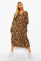 Thumbnail for your product : boohoo Tall Woven Paisley Floral Print Maxi Dress