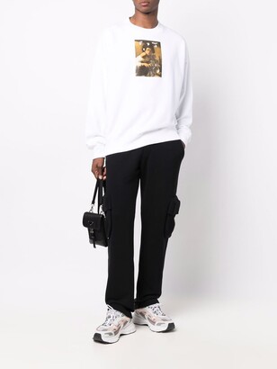Off-White Caravaggio front boy print sweatshirt