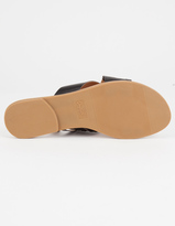 Thumbnail for your product : Qupid Cross Strap Womens Slide Sandals