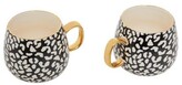 Thumbnail for your product : Premier Housewares London Leo Set Of 2 Leopard Mugs