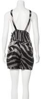 Thumbnail for your product : Temperley London Abstract Print Satin Romper