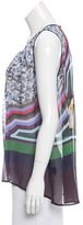 Thumbnail for your product : Clover Canyon Sleeveless Abstract Print Top w/ Tags
