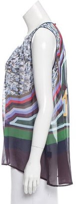 Clover Canyon Sleeveless Abstract Print Top w/ Tags