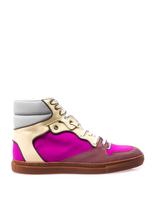 Thumbnail for your product : Balenciaga Multi-block leather and neoprene trainers