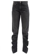Thumbnail for your product : Vaquera Scrunch Gathered-seam Jeans - Black
