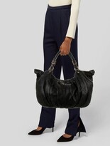 Thumbnail for your product : Miu Miu Leather Hobo Black
