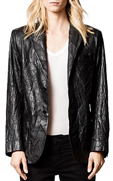 zadig voltaire leather jacket