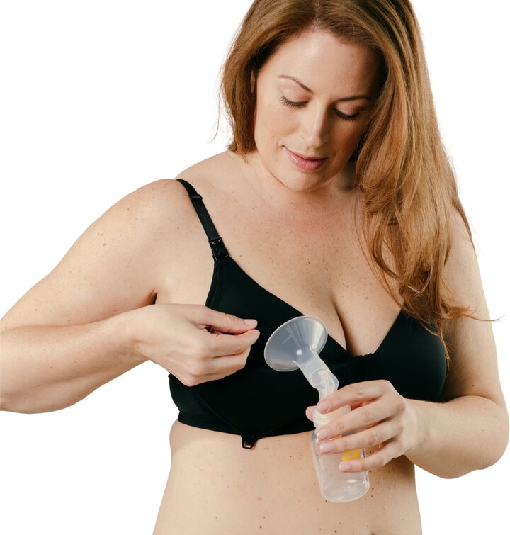 Simple Wishes Pumping and Nursing Bra in One with Fixed Padding