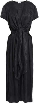 Magda Butrym Shanghai Cutout Silk Satin-jacquard Midi Dress