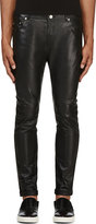 Thumbnail for your product : Saint Laurent Black Skinny Lambskin Trousers