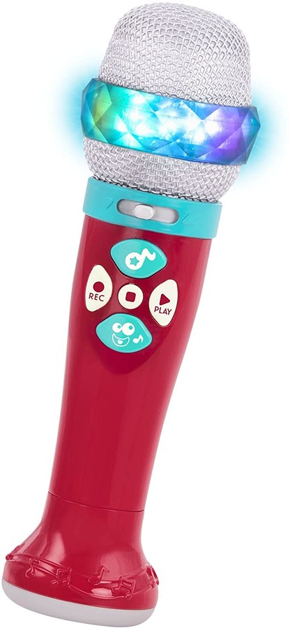 Battat – Musical Light Show Microphone – Light-Up Sing-Along Mic with 5 Songs and Record Functions for Kids 2 Years + (Bluetooth)
