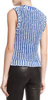 Thumbnail for your product : Alice + Olivia Tomi Two-Tone Chunky Knit Top
