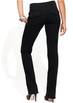 Thumbnail for your product : INC International Concepts Petite Jeans, Narrow Bootcut Flap-Pocket, Black Wash