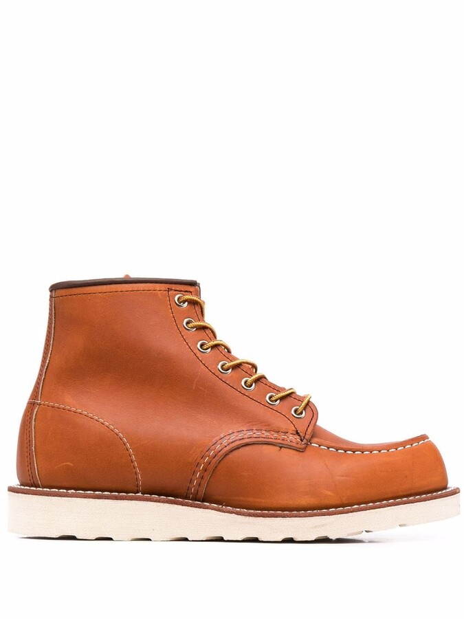 Red Wing Shoes Lace-Up Leather Boots - ShopStyle