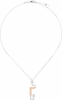 Thumbnail for your product : YEPREM 18kt Gold Diamond Structured Pendant Necklace