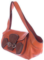 Thumbnail for your product : Prada Leather Buckle Shoulder Bag