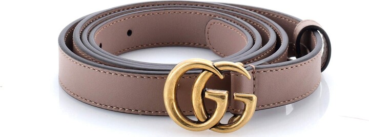 GUCCI GG Marmont Belt Leather Thin