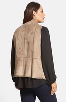 Thumbnail for your product : Kristen Blake Plus Size Women's Faux Shearling Vest