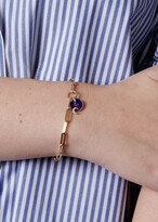 Thumbnail for your product : Foundrae Blue Crescent Disk On Clip Chain Bracelet