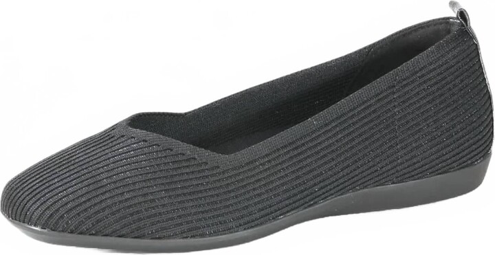 bussola Women's Valda Knit Ballet Flat In Nero
