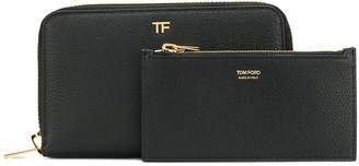 Tom Ford logo travel wallet