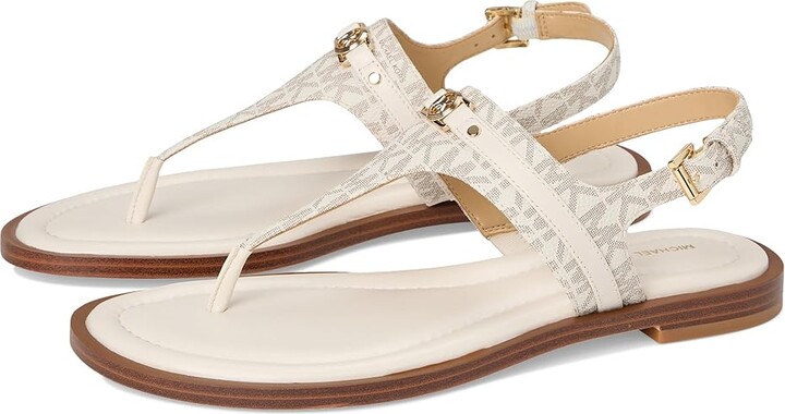 MICHAEL Michael Kors Mandy Thong Sandal Women's Sandals Vanilla/Cream : 11 M, Synthetic