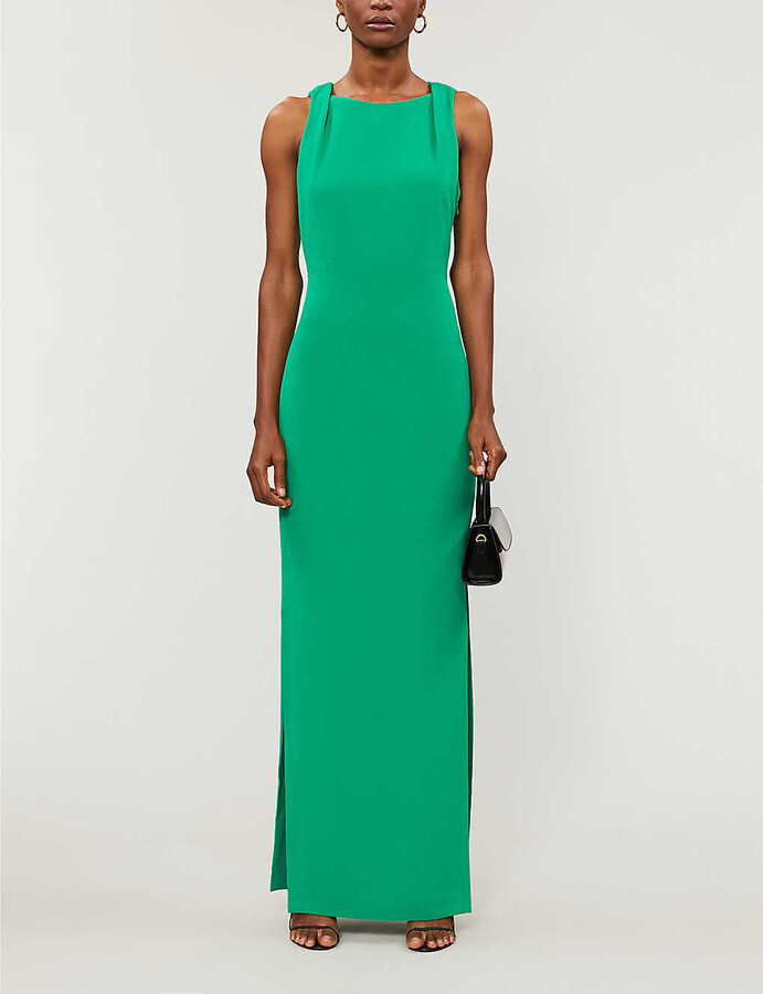 whistles green maxi dress