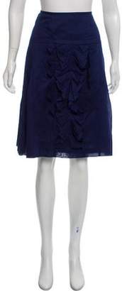 Christian Lacroix Pleated Knee-Length Skirt