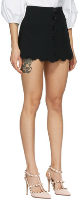 RED Valentino Black Fused Tech Shorts