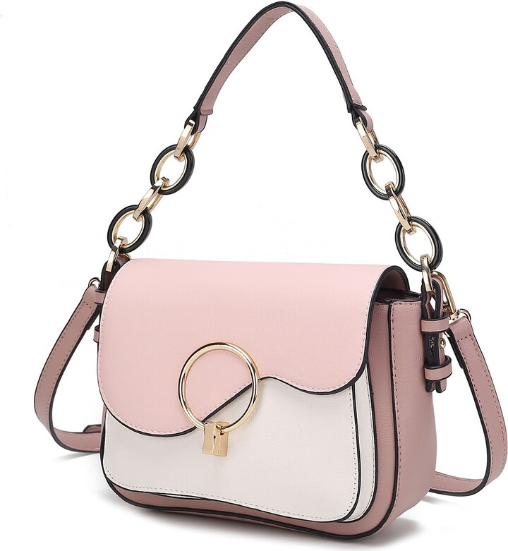 Fantasia Solid Crossbody Shoulder Women's Handbag Purse by Mia K.