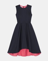 Thumbnail for your product : Lafayette 148 New York Duchess Satin Fit Flare High Low Dress