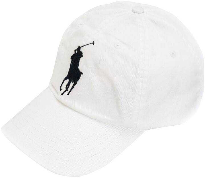 black and white polo hat