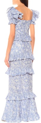 Caroline Constas Iva floral stretch-cotton dress