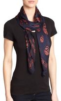 Thumbnail for your product : Alexander McQueen Classic Skull Silk Chiffon Scarf