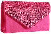 Thumbnail for your product : Jubileens Ladies Large Evening Satin Bridal Diamante Ladies Clutch Bag Party Prom Envelope