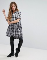 Thumbnail for your product : Noisy May Missy Oversized Check Shirt